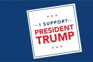 I Support President Trump Sticker