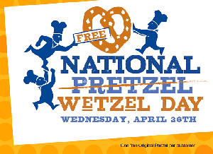 FREE Pretzels at Wetzel's Pretzels