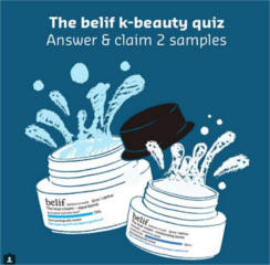 FREE Belif Skin Care Samples