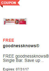 FREE goodnessknows Single Bar at Acme