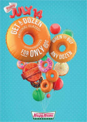 Krispy Kreme: Buy 1 Dozen Doughnuts and Get 1 Dozen for ONLY $0.80