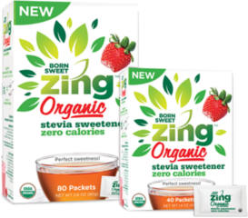 Born Sweet Zing Organic Stevia Sweetener - Zero Calorie