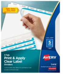 Avery Printable Dividers