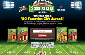 The Frigo Cheese Heads Fuel Up Your Game Sweepstakes