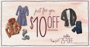 FREE $10 OFF $10 at Maurices Stores
