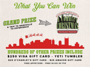 O'Charley's Nashville Christmas Sweepstakes and Instant Win Game