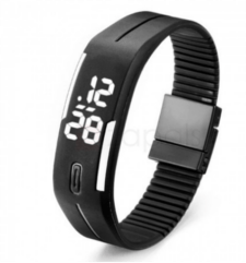 B4 Unisex Silicone LED Digital Wrist Watch Sports Bracelet