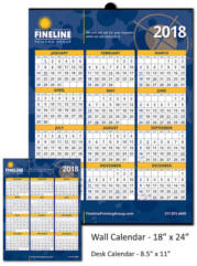 FREE Fineline 2018 Wall or Desk Calendars