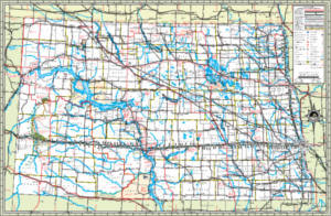 FREE North Dakota Road Map