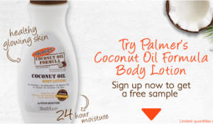 FREE Palmer's Coconut Oil Formula Body Lotion Sample