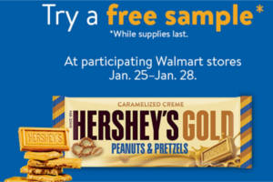 FREE Hershey's Gold Peanuts & Pretzels Sample at Walmart