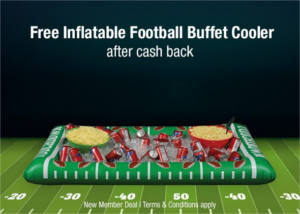 FREE Inflatable Football Buffet Cooler