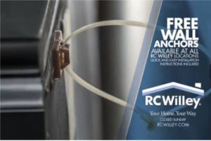 FREE Wall Anchors at RC Willey