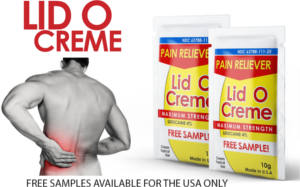 FREE Lid O Creme Pain Reliever Sample