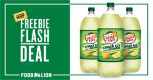 FREE Canada Dry Ginger Ale Lemonade 2 Liter at Food Lion