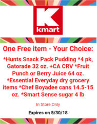FREE Food Item at Kmart