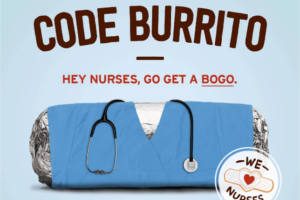 BOGO FREE Entree for Nurses at Chipotle
