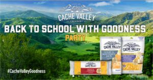 FREE Cache Valley Creamery Back to School with Goodness Party Kit