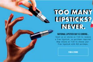 FREE Lipstick at MAC Stores