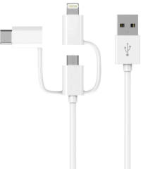 [MFi Certified] 3-in-1 USB Charging Cable (Type C/Lightning / Micro) ONLY $5.99
