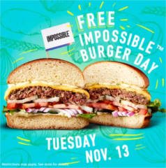 FREE Impossible Burger at Dave & Buster's