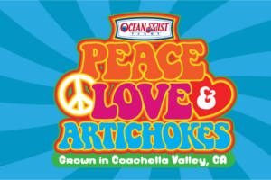 FREE Peace, Love & Artichokes Sticker