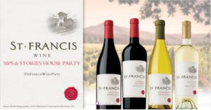 FREE St. Francis Wine Sips and Stories Party Pack