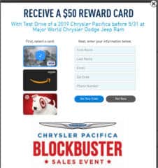 FREE $50 Gift Card for Dodge Ram Test Drive