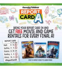 Family Video Report Card Promo