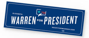 FREE Elizabeth Warren for President Sticker