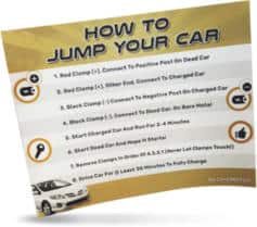 FREE How to Jump Your Car Battery Sticker