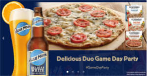 FREE American Flatbread Pizza and Blue Moon Delicious Duo Game Day Party Pack