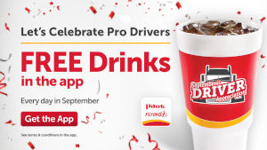 FREE Drink Every Day in September at Pilot Flying J Travel Centers