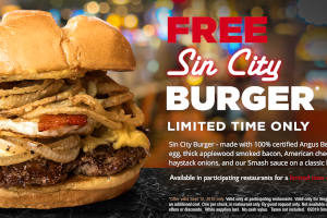 FREE Sin City Burger at Smashburger