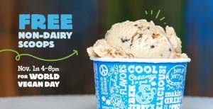 FREE Non-Dairy Ice Cream at Ben & Jerrys