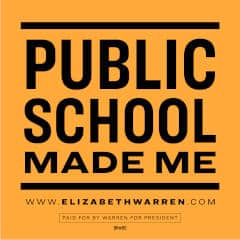 FREE Elizabeth Warren Public School Made Me Sticker