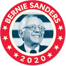 FREE FDR-inspired Bernie Sander 2020 Sticker