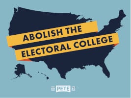 Pete Buttigieg Abolish The Electoral College Sticker