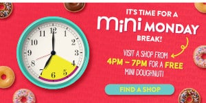 FREE Mini Doughnut at Krispy Kreme