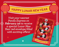 Lunar New Year Red Envelope at Panda Express