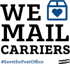 FREE We Love Mail Carriers Sticker