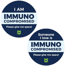 FREE I Am Immuno Compromised Sticker