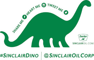 FREE Sinclair Oil Dino Sticker