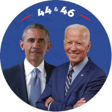 FREE 44 & 46 Obama & Biden Sticker