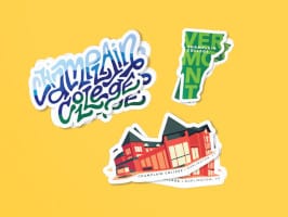 FREE Champlain College Stickers