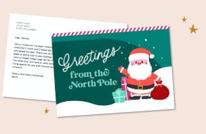FREE Customized Postcard from Santa