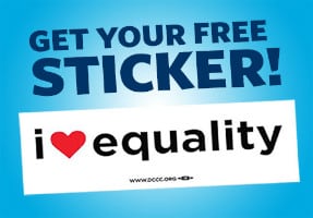 FREE I Heart Equality Sticker