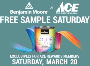 FREE Benjamin Moore Paint Sample at Ace