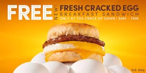 Cracked Egg Breakfast Sandwich