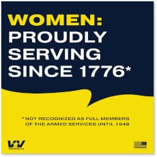 Women: Proudly Serving Since 1776 Sticker